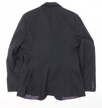 ONESIX5IVE5IVE Men's Grey Regular Blazer Size 44R