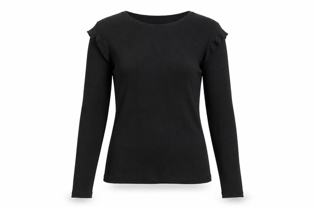 Vero Moda Women's Black Long Sleeve Knit Top - S