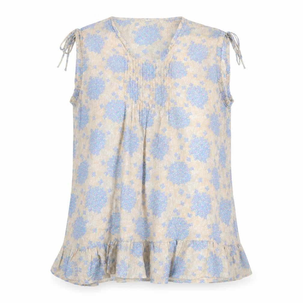 Next Women's Beige Floral Tunic Blouse Size 14