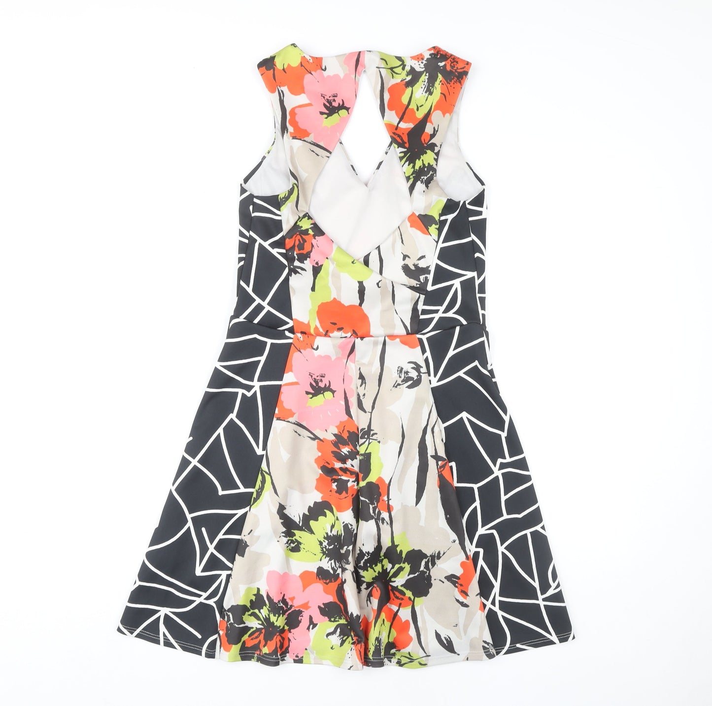 Noa Noa Floral Multicoloured V-Neck Women's Dress Size 10
