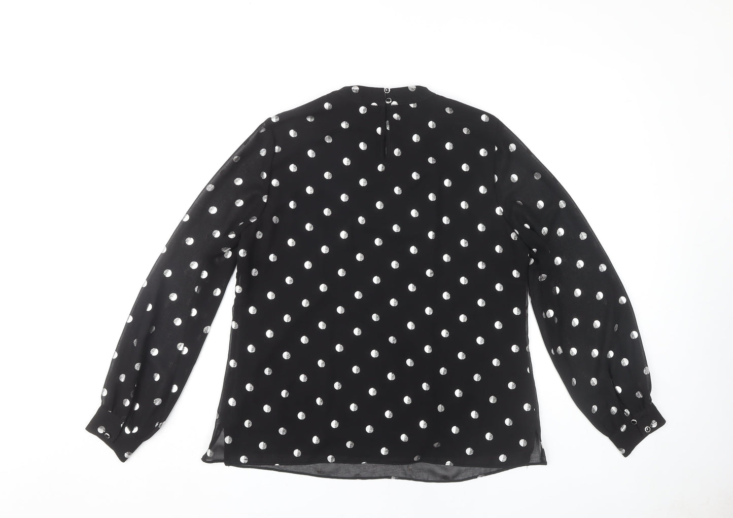 Dorothy Perkins Women's Black Polka Dot Blouse, Size 12