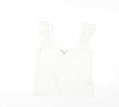 River Island Women's White Camisole Blouse Size 12