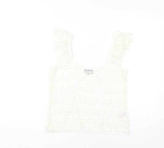 River Island Women's White Camisole Blouse Size 12