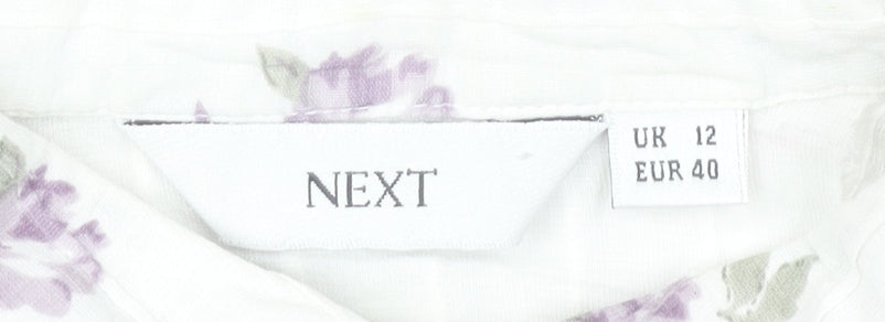 Next Women's Floral Button-Up Shirt Multicoloured Size 12