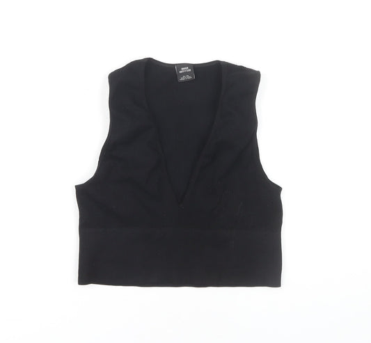 Urban Outfitters Women's Black V-Neck Tank - XL