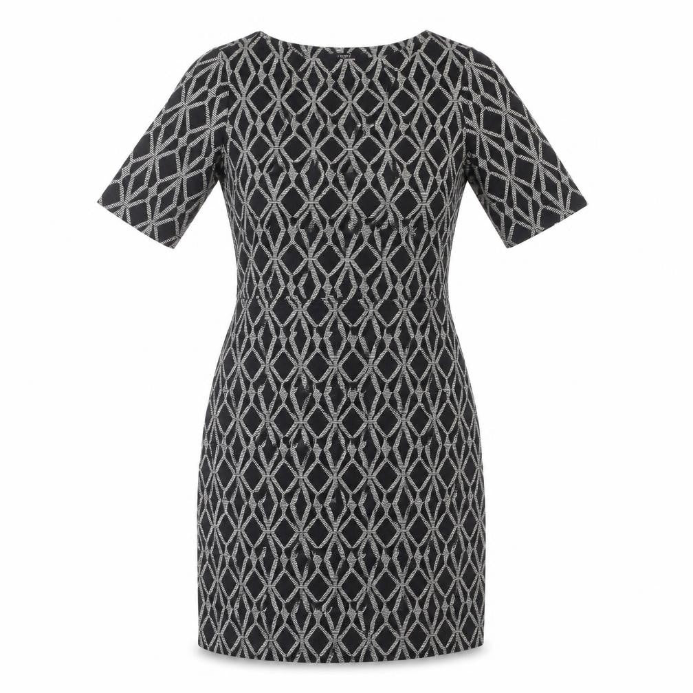 Next Women's Black Sheath Dress Size 12 Half Sleeve