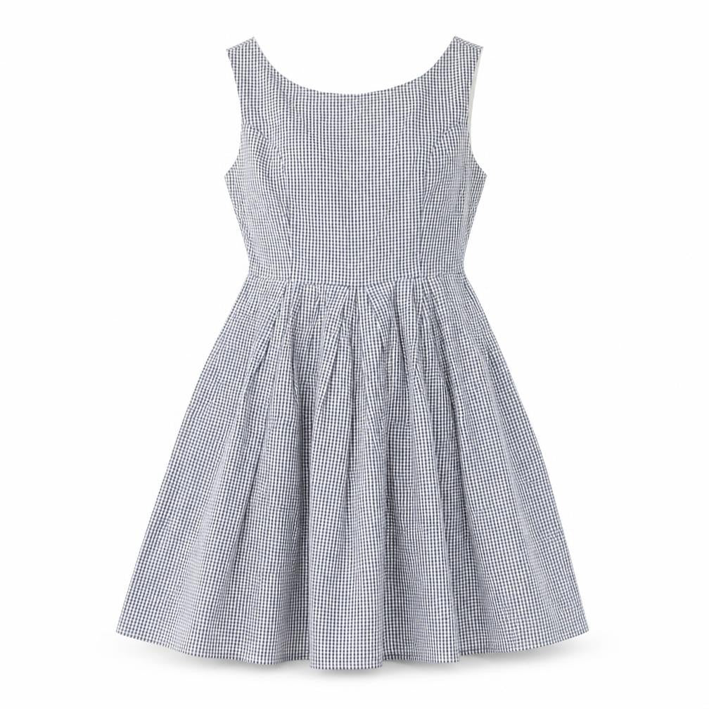Fever London Women's Grey Check A-Line Dress Size 8