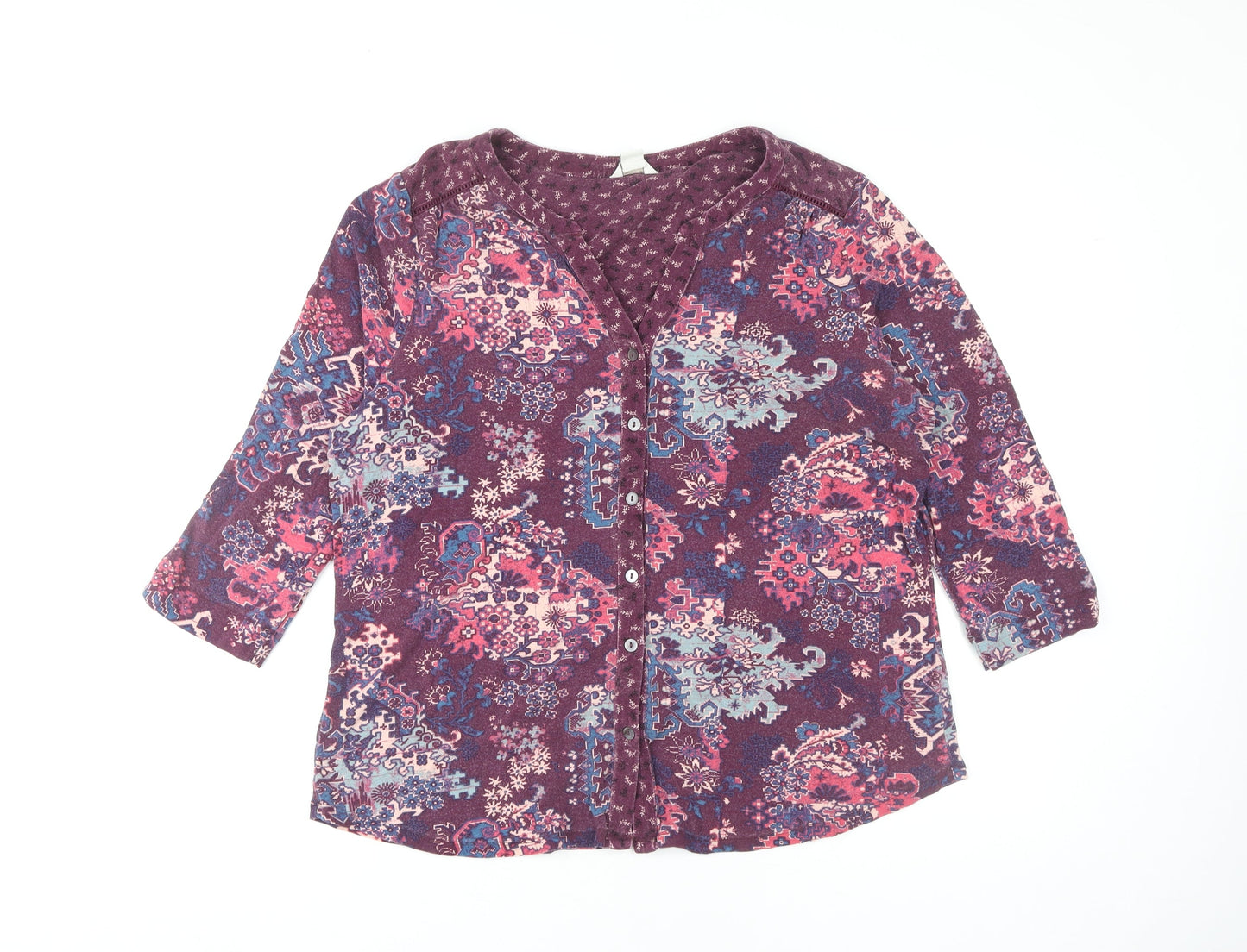 Monsoon Women's Multicoloured Floral Blouse Size 16