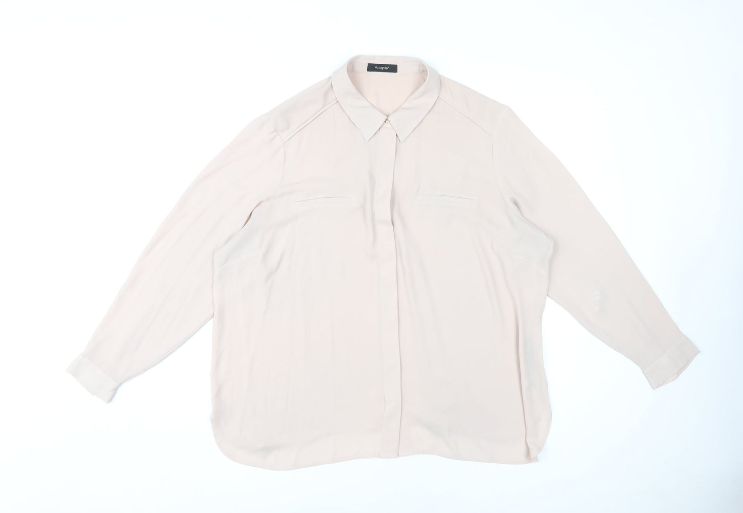 Marks and Spencer Women's Beige Blouse UK 20