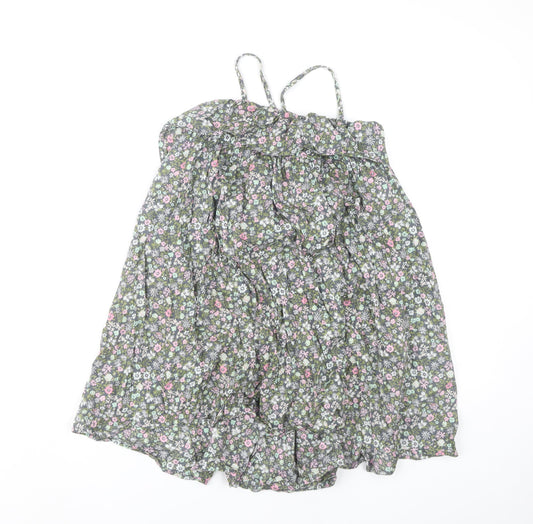 Next Girls Multicoloured Floral Cotton Dress, Size 8 Years