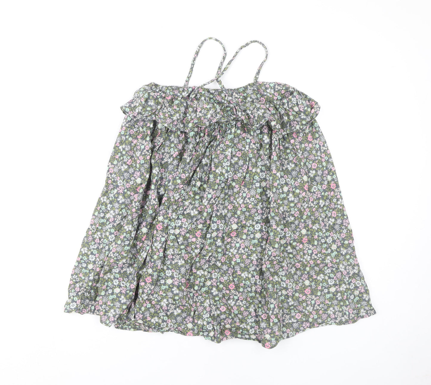 Next Girls Multicoloured Floral Cotton Dress, Size 8 Years