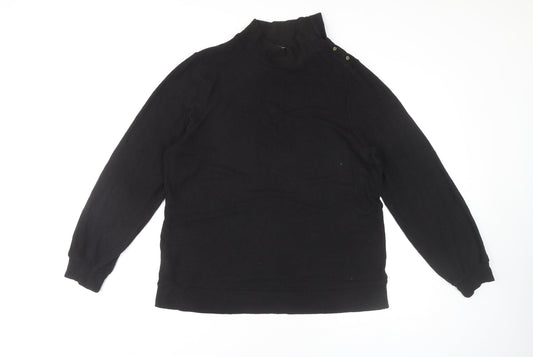 Next Women's Black Mock Neck Pullover Jumper Size L