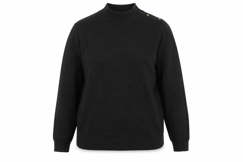 Next Women's Black Mock Neck Pullover Jumper Size L