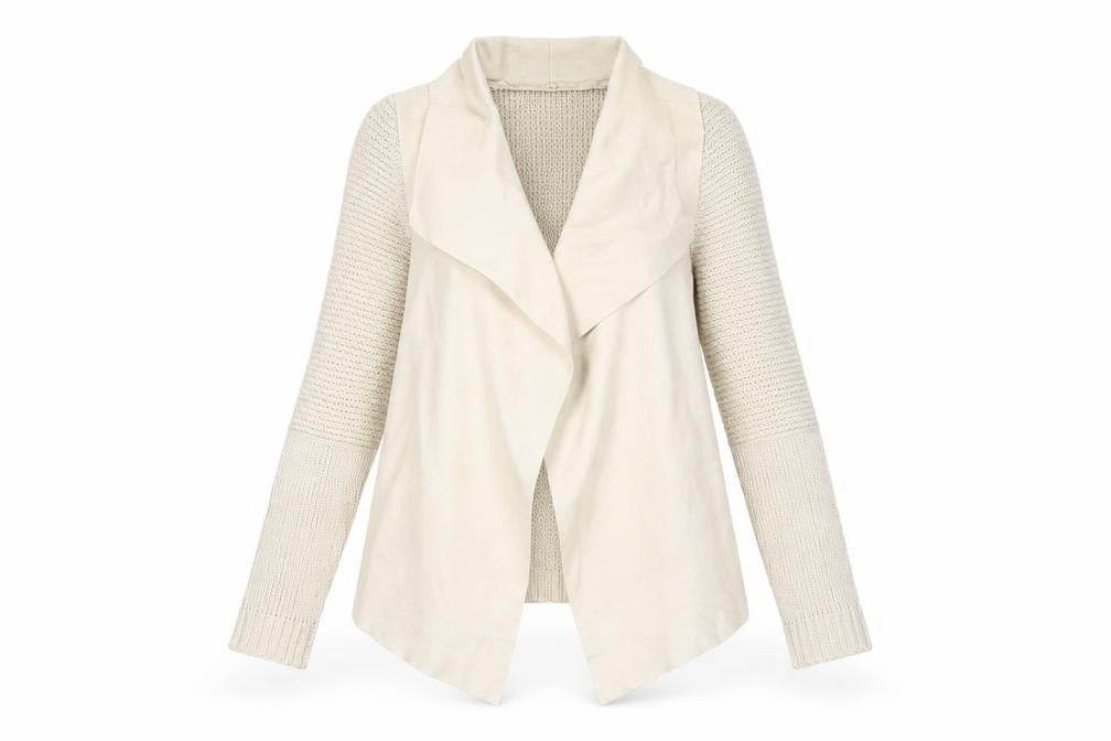 Stradivarius Women's Ivory Open Front Cardigan Size M