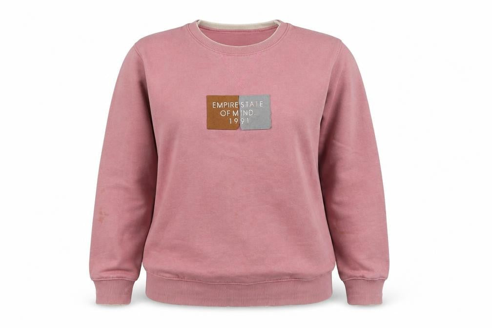 Octave Women's Pink Pullover Sweatshirt, L, Cozy & Casual