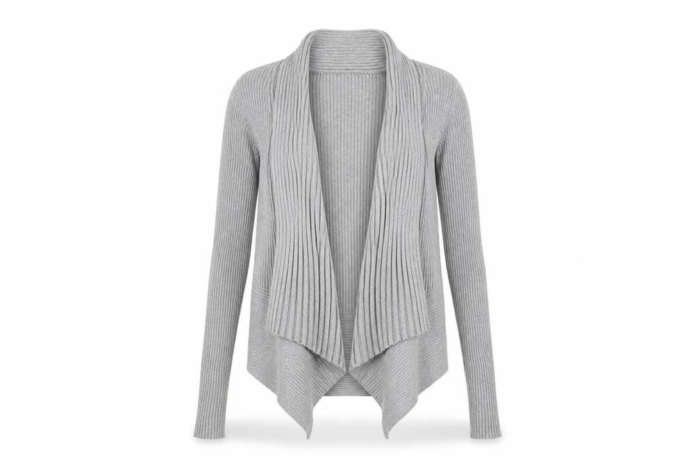 Esprit Women's Grey Open Front Cardigan - Size M - Casual Knit