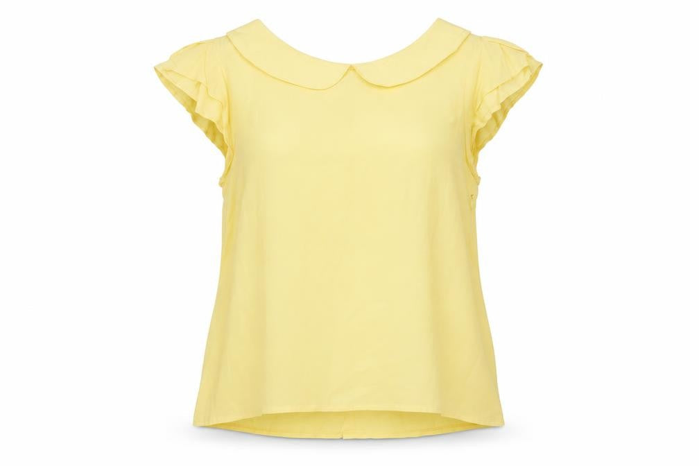 Therapy Women's Yellow Blouse, Size 12, Sleeveless, Casual