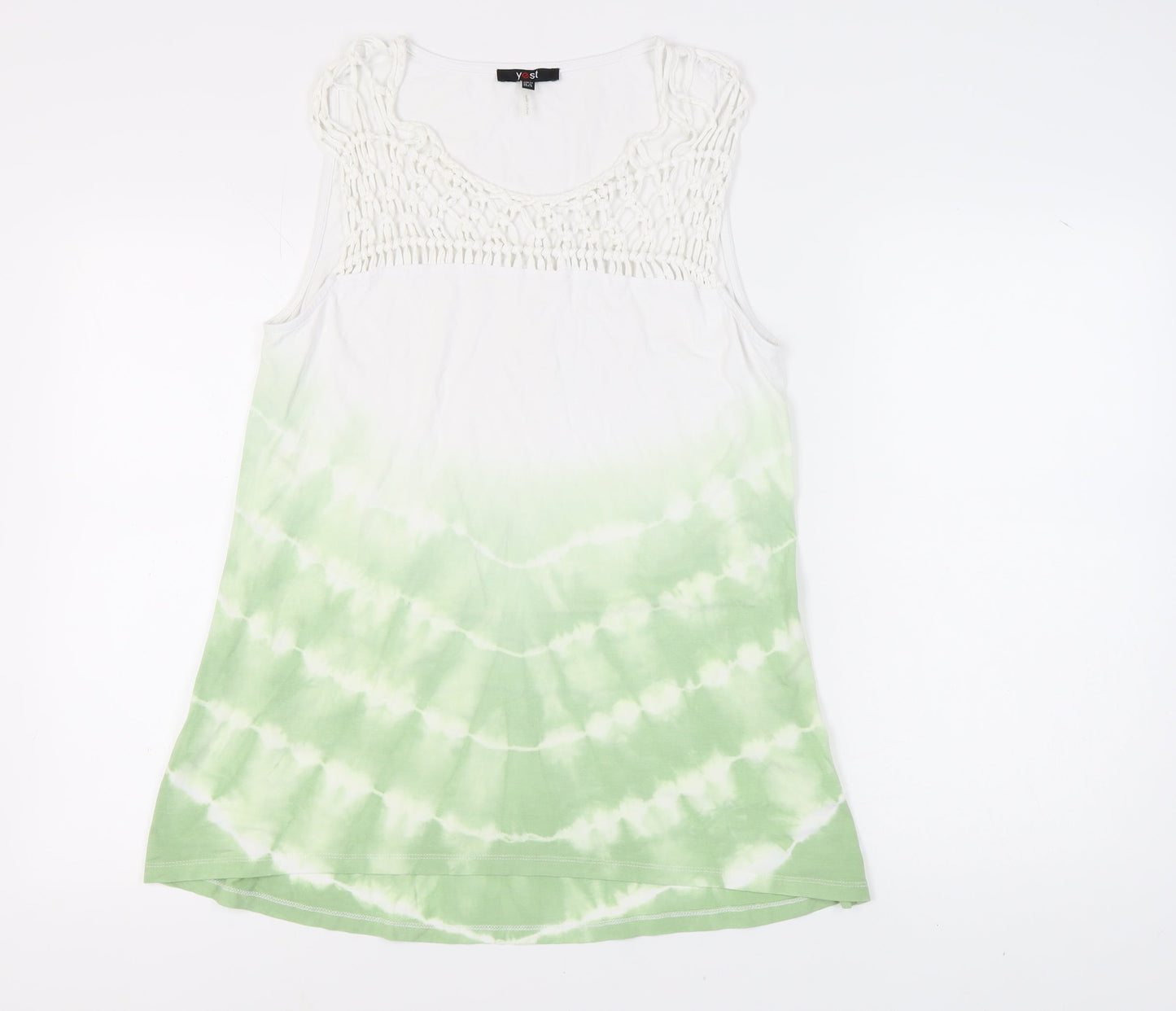 Yest Women's Green Sleeveless Tank Top UK 12