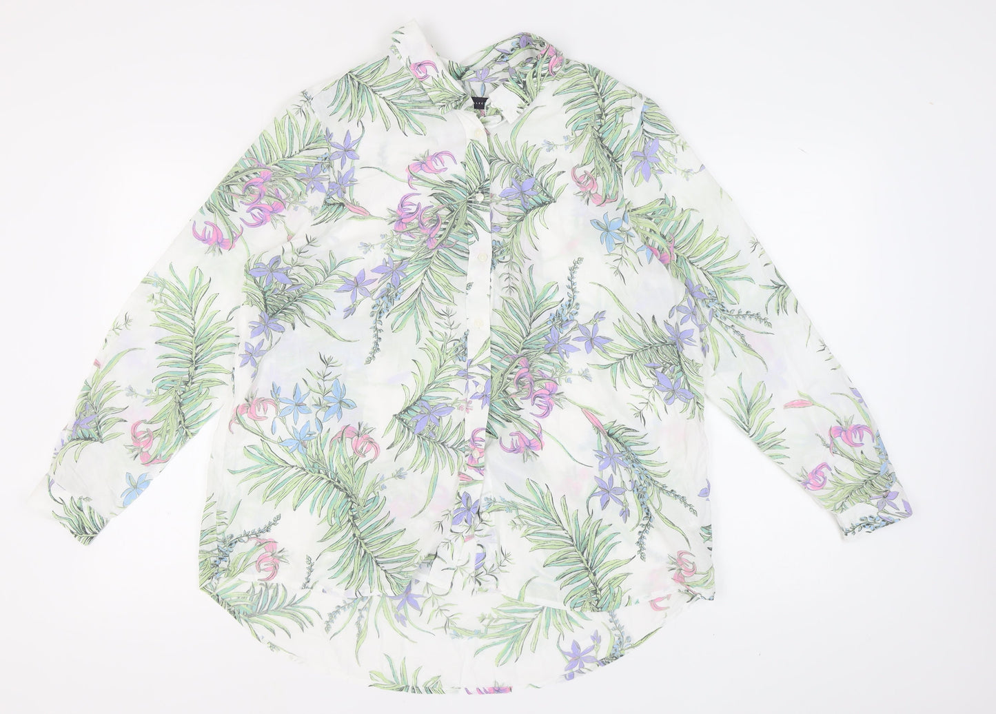 Marks & Spencer Women's Ivory Floral Blouse, Size 18