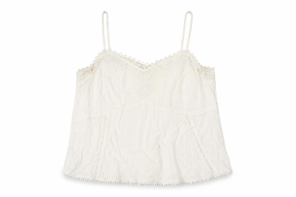 River Island Women's White Camisole Tank Size 10