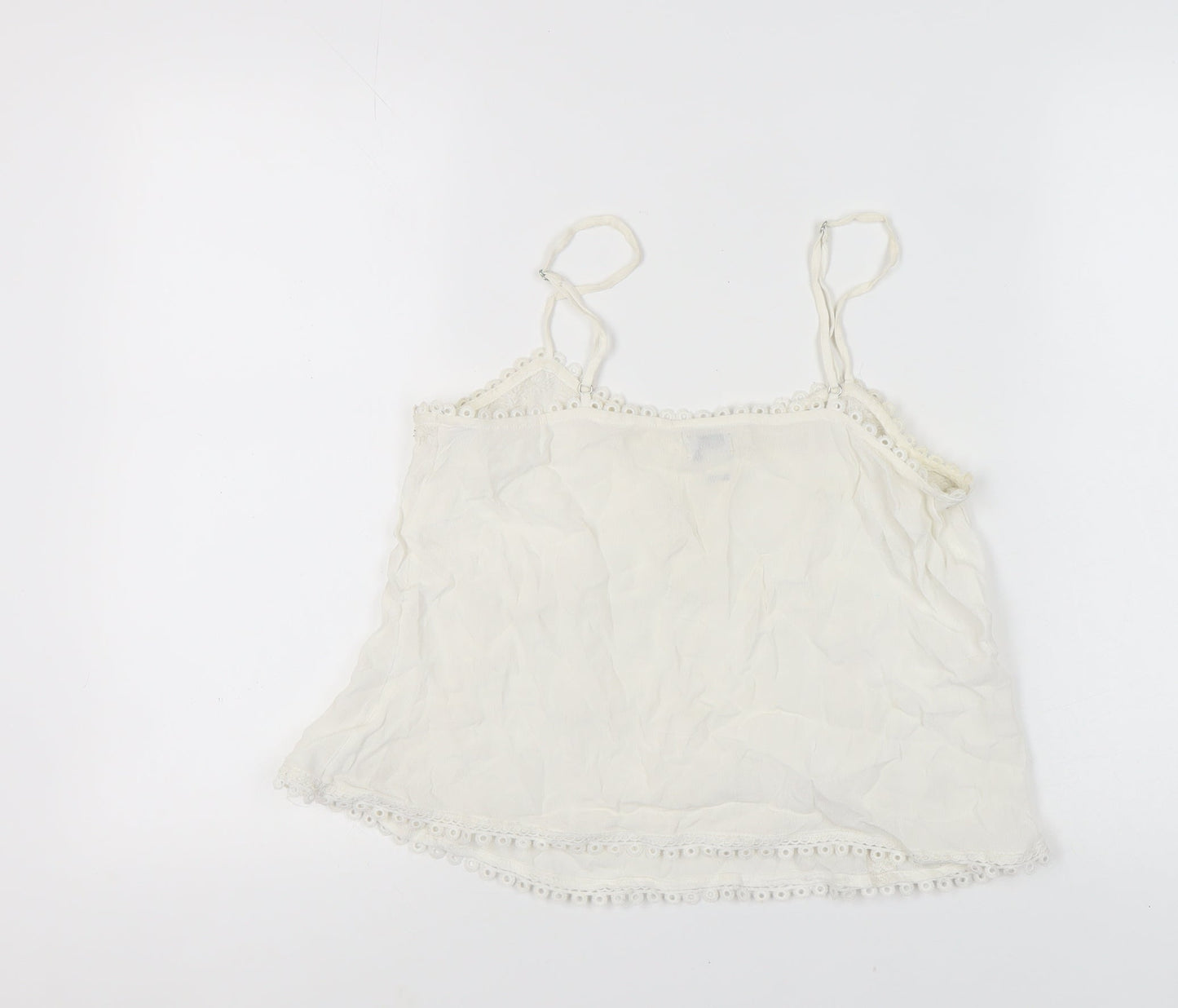 River Island Women's White Camisole Tank Size 10