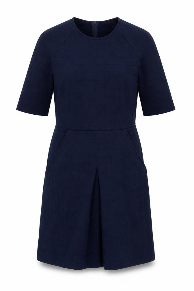 Whistles Women's Blue Check Dress Size 10