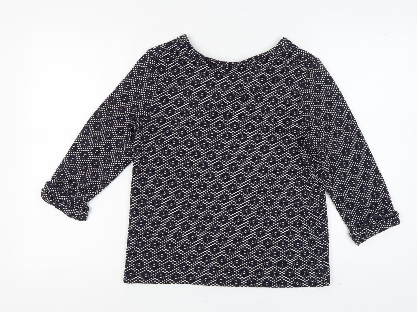 Dickins & Jones Women's Black XS Geometric Knit Top