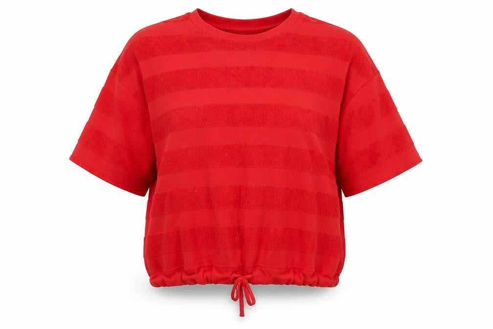 Next Women’s Red Striped T-Shirt Size 10