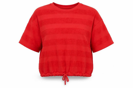 Next Women’s Red Striped T-Shirt Size 10