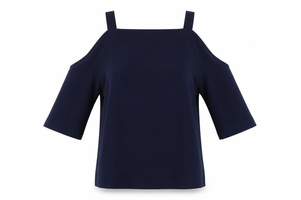 Marks & Spencer Women's Blue Blouse, Size 8, Casual Wear
