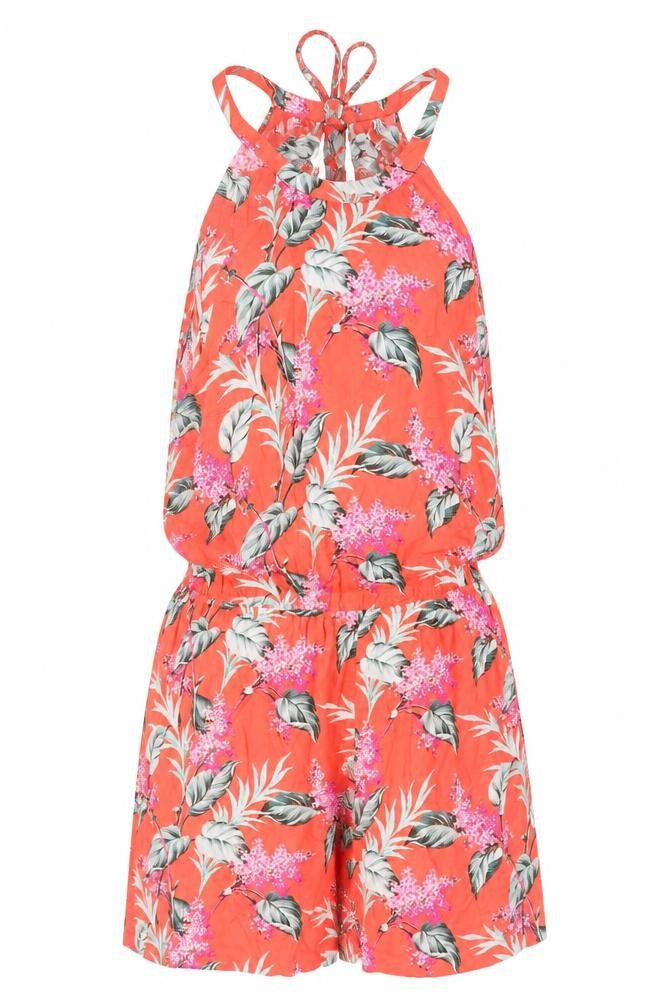 Oasis Women's Red Floral Jumpsuit, Medium - Summer Essential