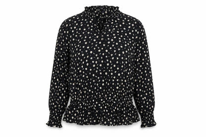 Marks & Spencer Women's Black Floral Blouse Size 18