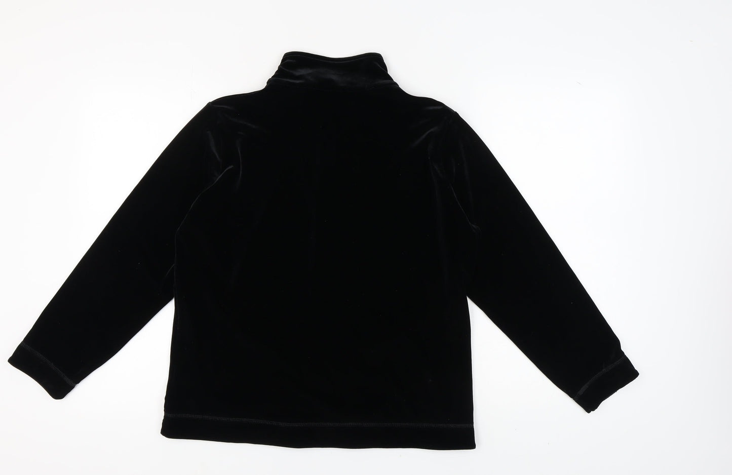 Marks and Spencer Women's Black Full Zip Sweatshirt Size 14