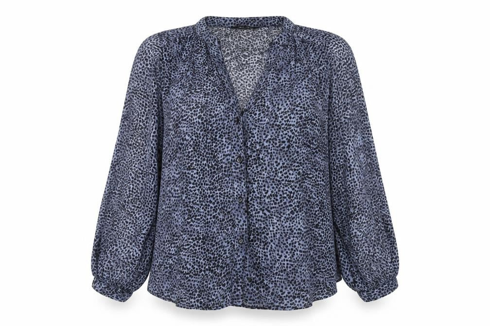 New Look Women's Multicoloured Animal Print Blouse Size 8