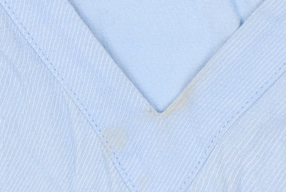 Additional view of Miss Selfridge Women's Blue V-Neck Short Sleeve Top