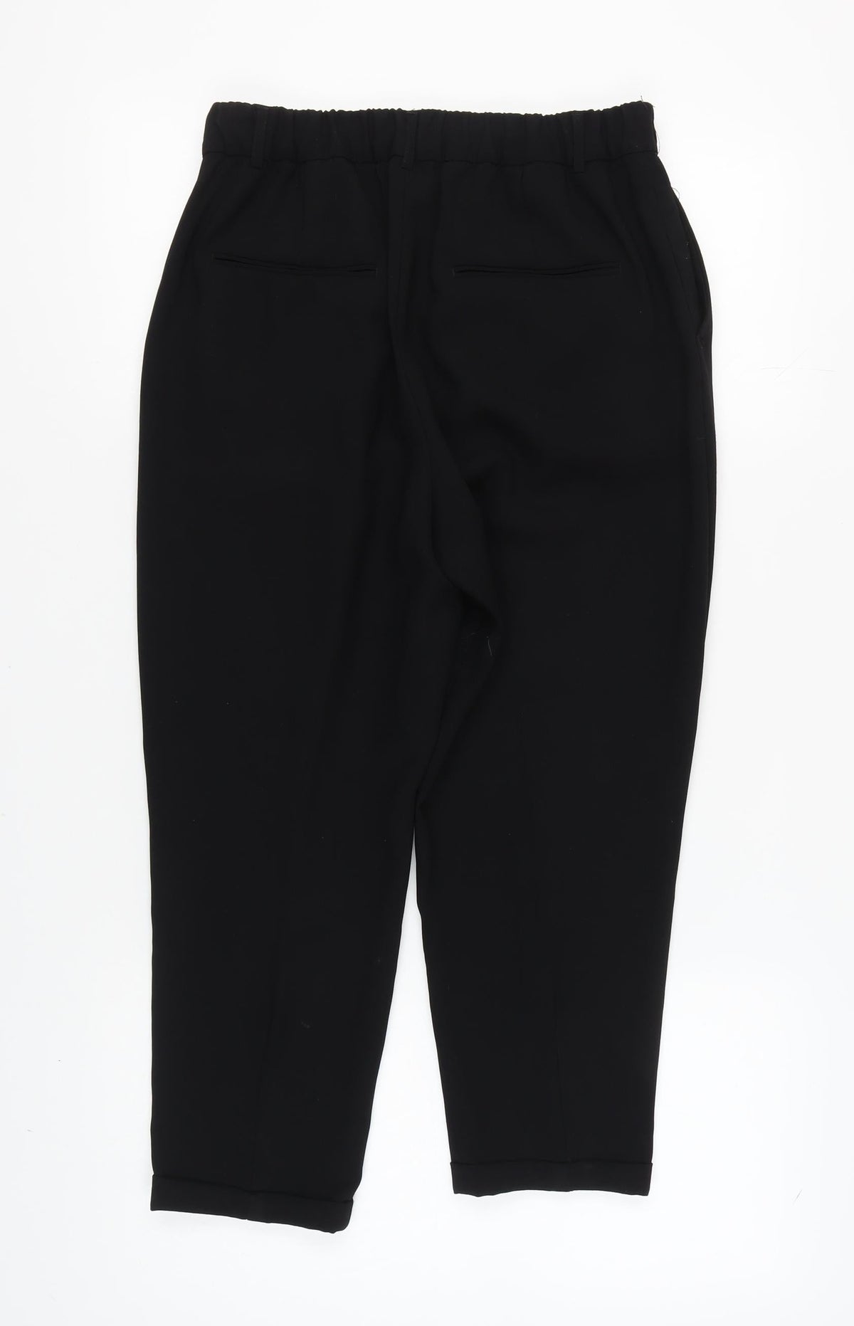 Zara Women's Black Cropped Trousers - Size M