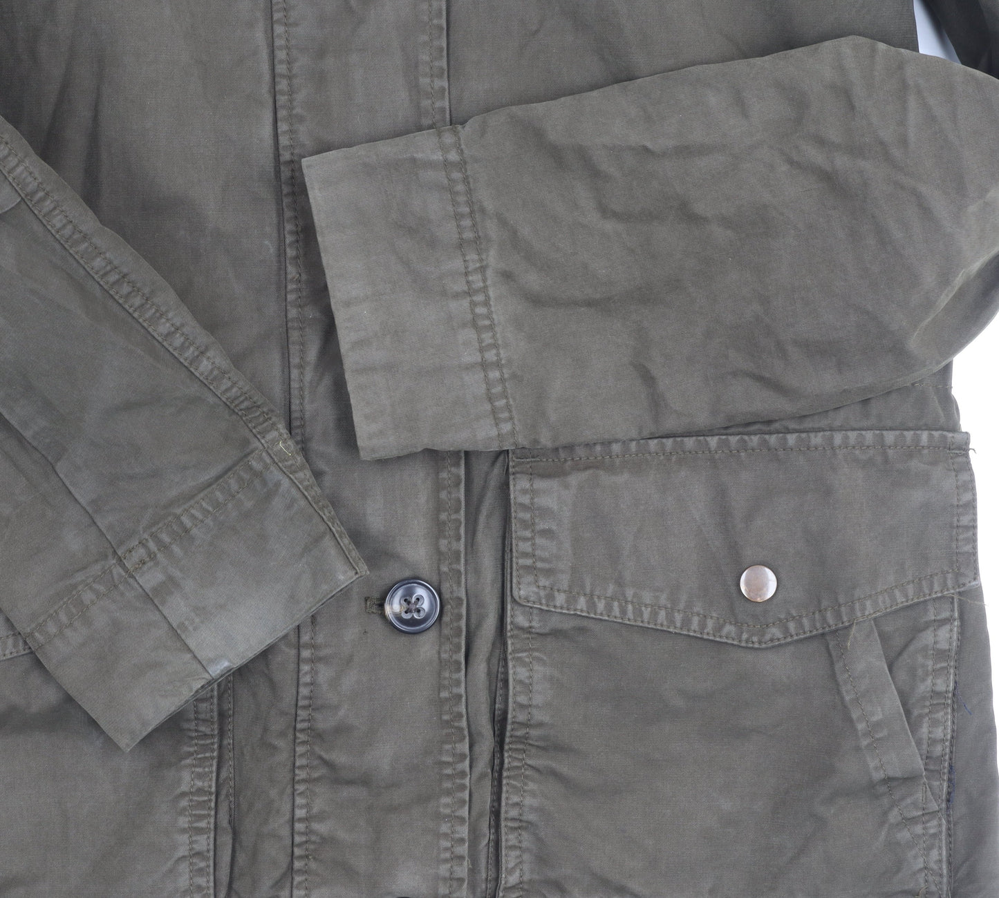 Gap Men's Green S Overcoat Hooded Casual Jacket
