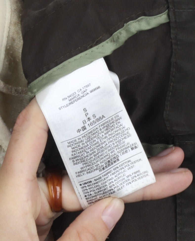 Gap Men's Green S Overcoat Hooded Casual Jacket