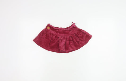 Ralph Lauren Girls Red Corduroy Flare Skirt 2 Years