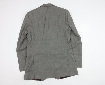 Chester by Chester Barrie Men's Grey Wool Blazer 40L