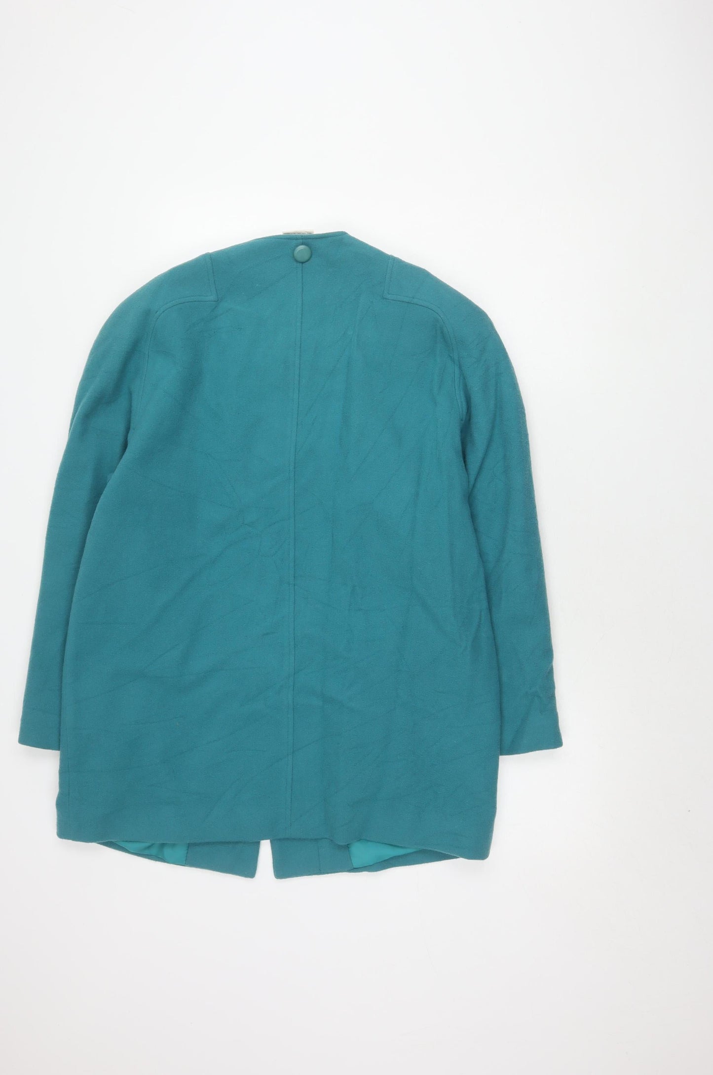 Eastex Women's Green Buttoned Wool Jacket Size 12