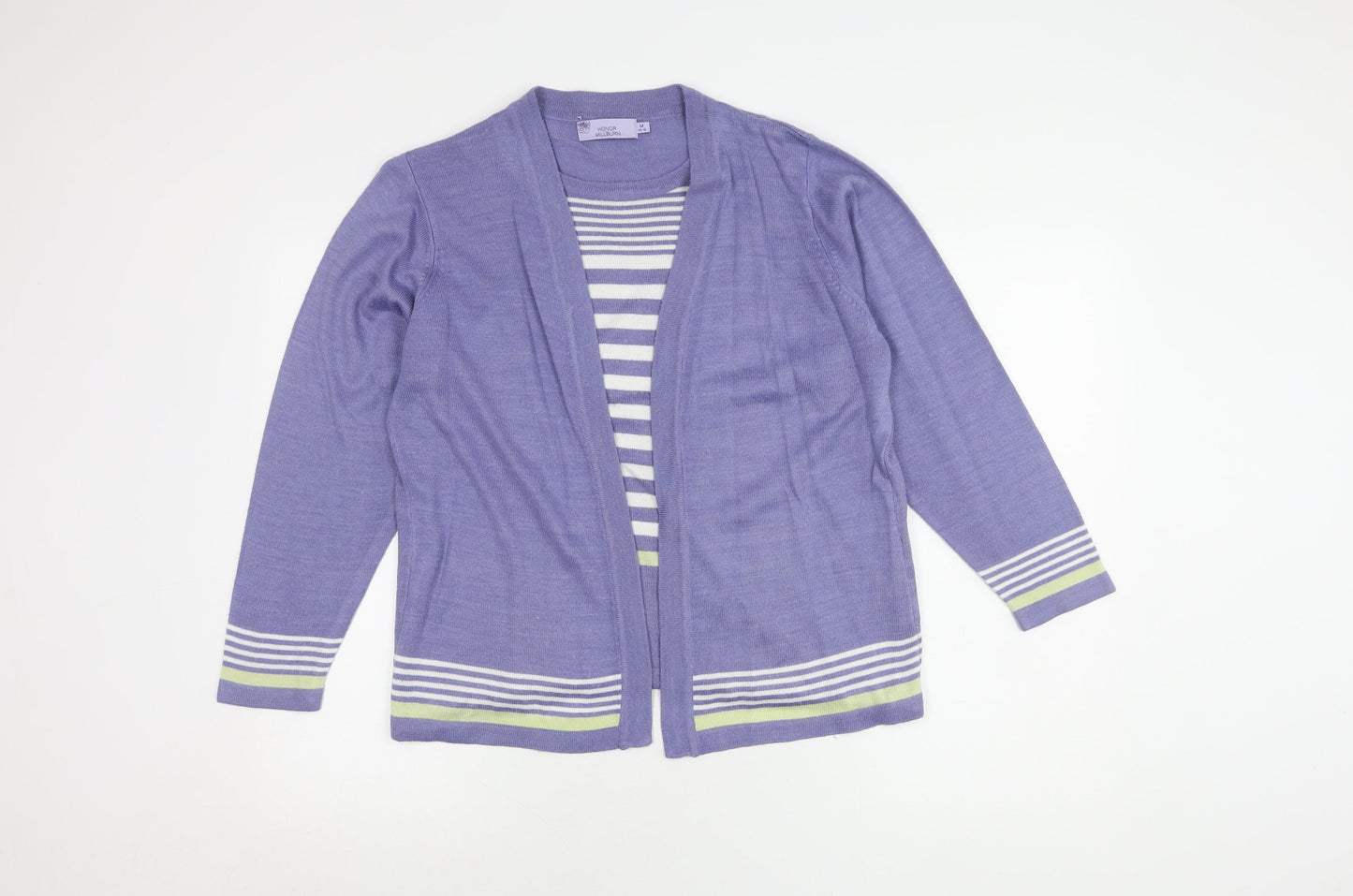 Honor Millburn Women's Purple Cardigan Size 14