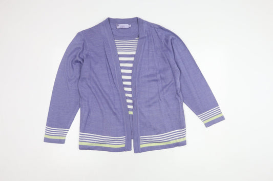 Honor Millburn Women's Purple Cardigan Size 14