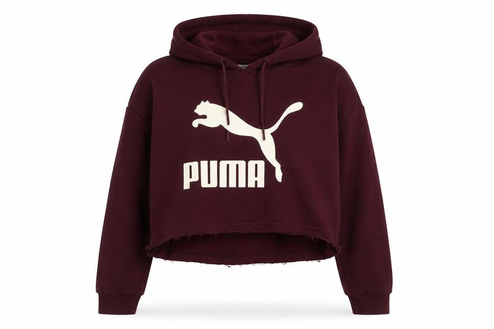 Puma Women's Red Pullover Hoodie, Size 10, Sporty Style