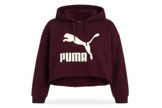 Puma Women's Red Pullover Hoodie, Size 10, Sporty Style