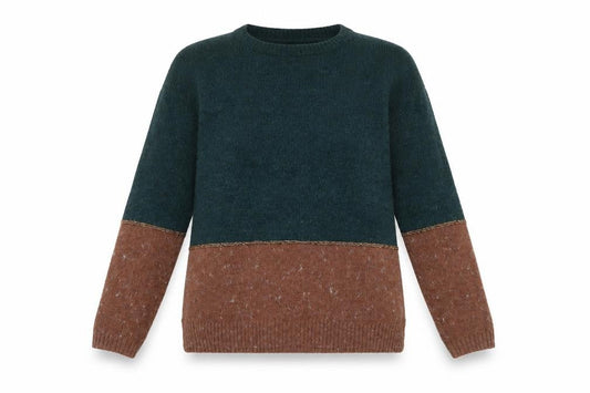 FatFace Women's Brown Green Pullover, UK 8