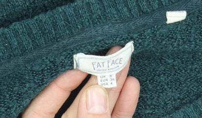 FatFace Women's Brown Green Pullover, UK 8