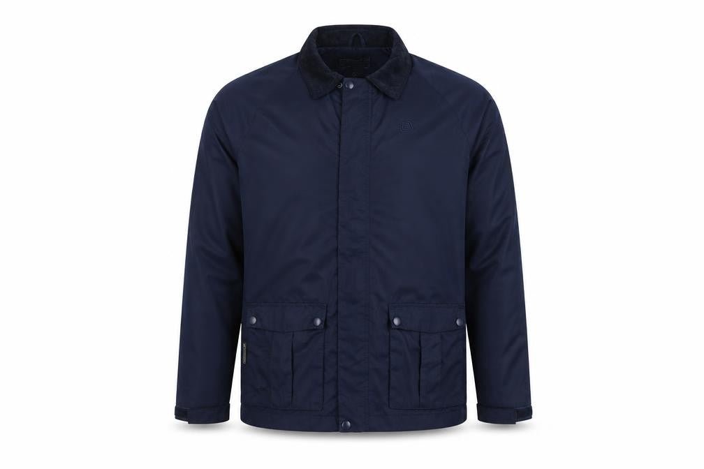 Mountain Essentials Men's Blue Jacket - S, Mid-Length, Outdoor