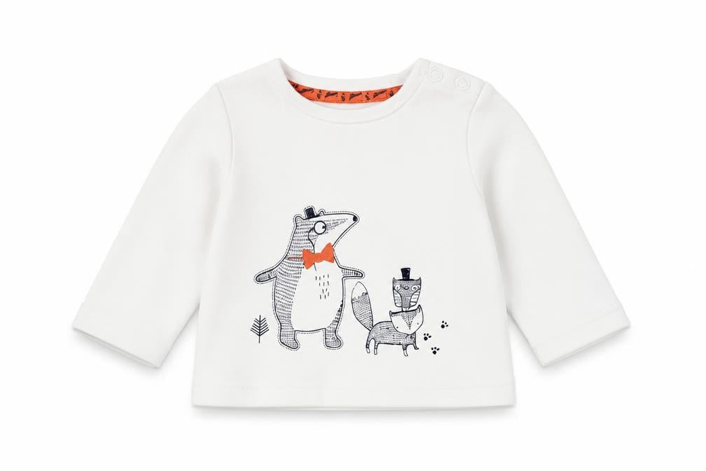 Mantaray Unisex Baby Jumper 3-6 Months White Cotton Pullover