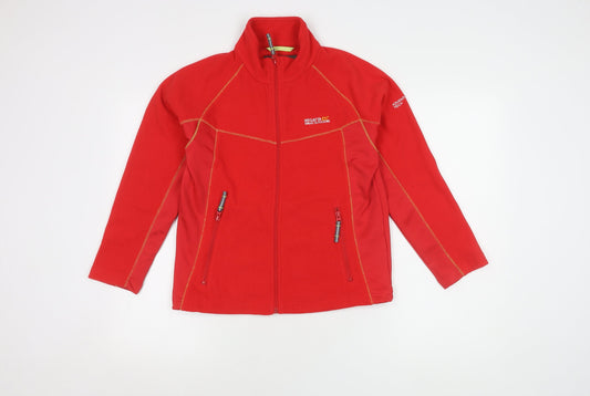 Regatta Girls Red Fleece Mid Jacket 11-12 Yrs